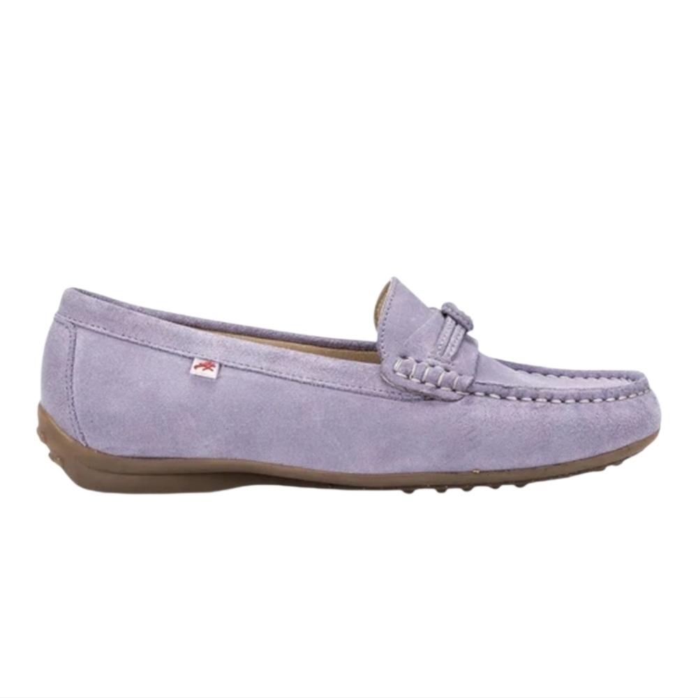 Fluchos Bruni Lavender Suede Slip-On Loafer - Picture 2 of 10